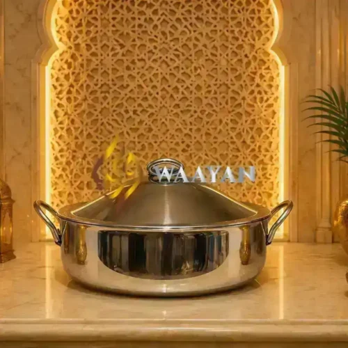 3-6 (1) Premium Mirror-Polished Stainless Steel Hot Pot (1.5L, 2.5L, 3.5L, 5.5L, 7.5L)