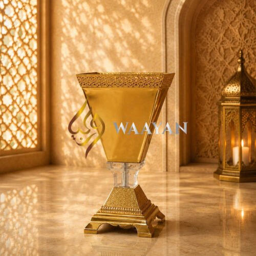 Elegant Gold Arabic Metal Incense Burner (S and M Sizes)