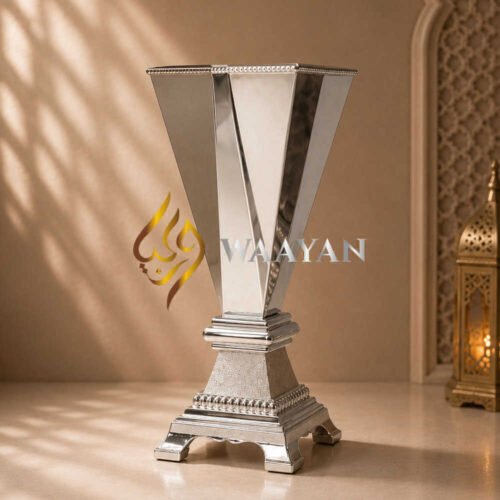 B17-1 Luxury Metallic Arabian Incense Burner - S, M, L Sizes in Silver and Gold