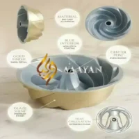 Nordic Ware Heritage Bundt Pan 26 cm Gold