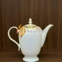 D Luxury 91-Pc Gold and White Porcelain Dinner Set for 12