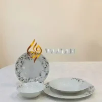 IMG_7504-clean 24‑Piece Porcelain Dinner Set | Elegant Floral Design