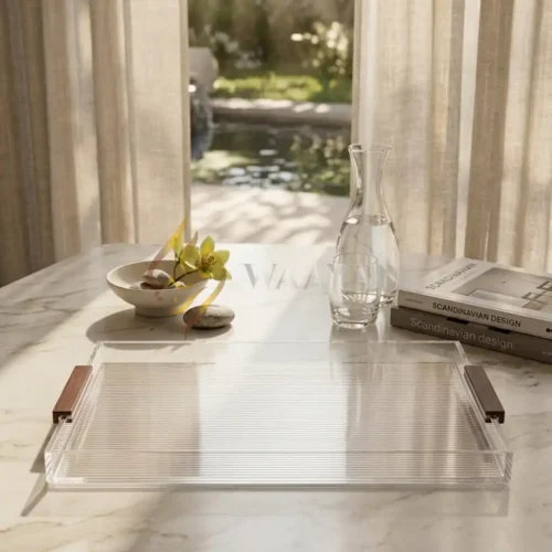 IMG_8117-clean Textured Acrylic Trays with Dark Handles - (S, M, L)