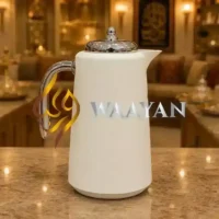 Ivory (7) 3‑Piece Premium Matte White and Silver Flask Set