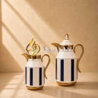 JSECOND-1-2 Luxury Contemporary Thermal Flasks Dallah Set – (1l + 1L)