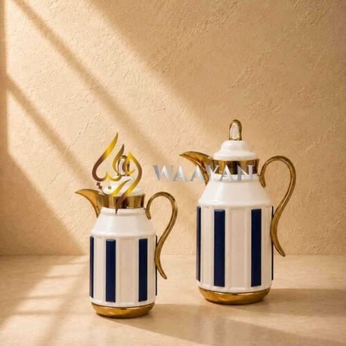 JSECOND-1-2 Luxury Contemporary Thermal Flasks Dallah Set – (1l + 1L)