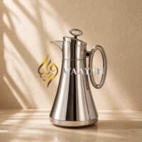 JTHIRD-2-2 Dallah Flask Set — Luxury 2‑Piece Insulated Glass Flasks (1L + 1L)