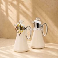 JTHIRD-3-3 Luxury Avant-Garde Dallah Thermal Flasks Set - (1L + 1L)