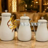 W_C (1) 3pc Premium White Flask Set - 1.3L, 1L, 0.5L
