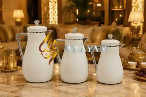 W_C (1) 3pc Premium White Flask Set - 1.3L, 1L, 0.5L