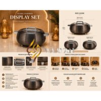 b1-3 Premium Insulated Gunmetal Hot Pot – Stainless Steel and Polymer (3L, 4L, 5L)