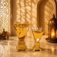 Arabian Metal Incense Burner - Gold (M and S Sizes)