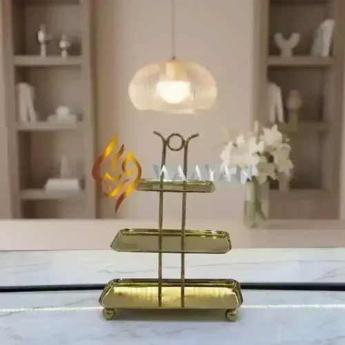 Elegant 3-Tier Gold Sweet and Dessert Serving Stand