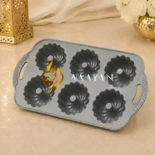 NBTG6 (4) Nordic Ware Mini Bundtlette Pan - 6 Cavity Gold (4.5 Cup / 1.06L)