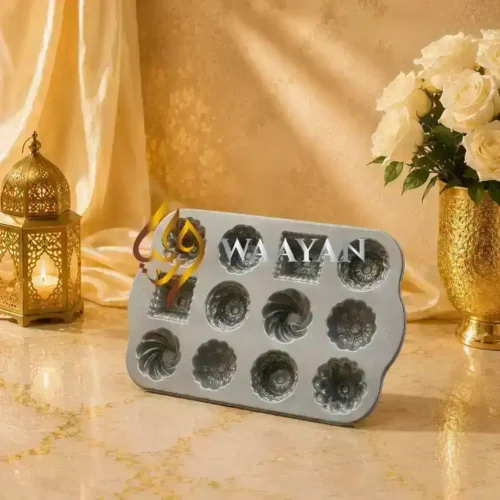 NBWCP12M (5) Nordic Ware Bundt Charms Pan - Gold (0.28L / 12 Mini Cavities)