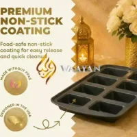 W8CMCP (3) Wilton Perfect Results Non-Stick 8-Cavity Mini Loaf Pan