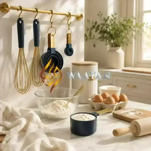 WNG10PMMS (3) Wilton Navy and Gold 10-Piece Mix and Measure Set