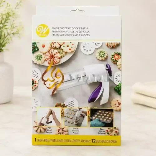 WSSCS12 (6) Wilton Simple Success Cookie Press Set with 12 Decorative Discs