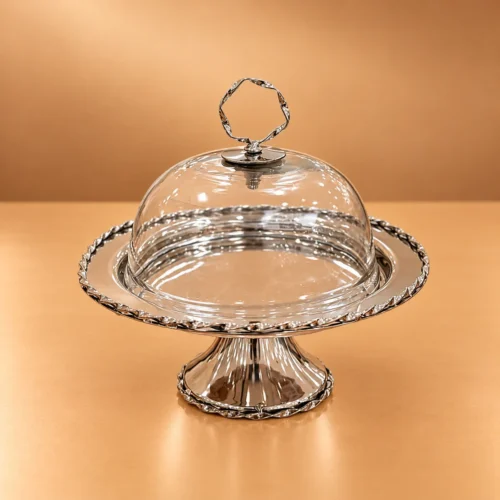 WAAYAN Silver Candy Stand Luxury Arabian Homeware UAE