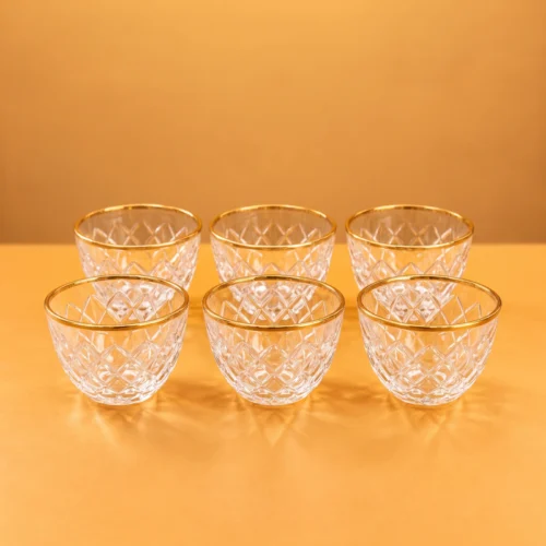 WAAYAN Crystal Cawa Cups Luxury Arabian Homeware UAE