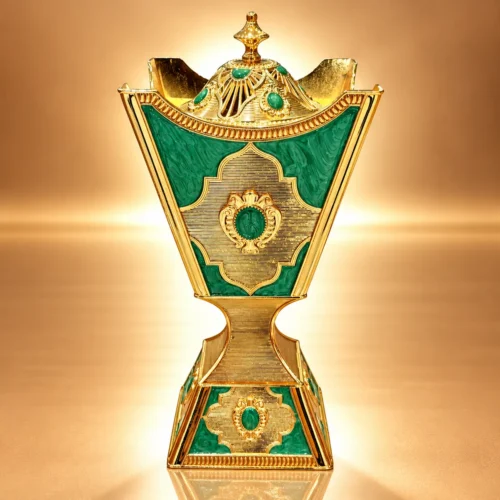 Ornate Golden Malachite Incense Urn WAAYAN Malachite Mabkhara Burner Luxury Arabian Homeware UAE